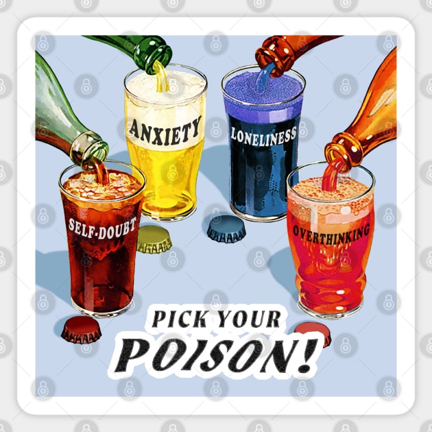 Poison Sticker by Winn Prints